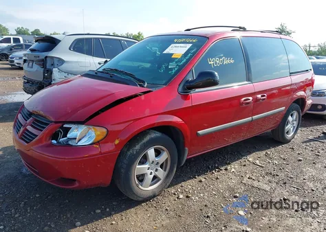 2007 Dodge Caravan Sxt z USA, uszkodzony, nr VIN 1D4GP45R07B161281